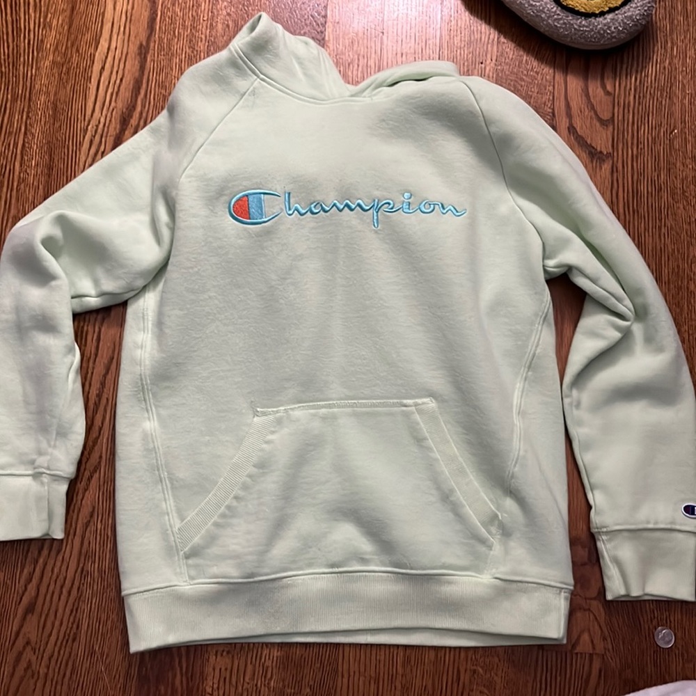 Light green champion sweatshirt